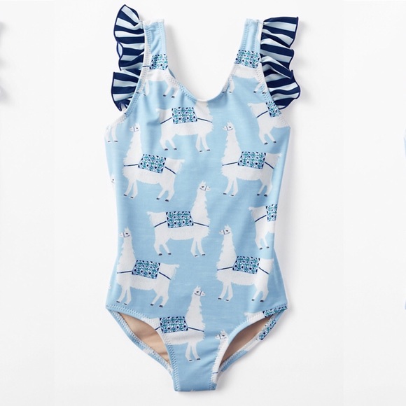 girls llama swimsuit